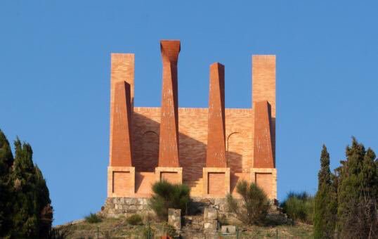 The Pyramid, monument on the border between Catalonia & France, Ricardo Bofill, 1978-Images from the architect’s site