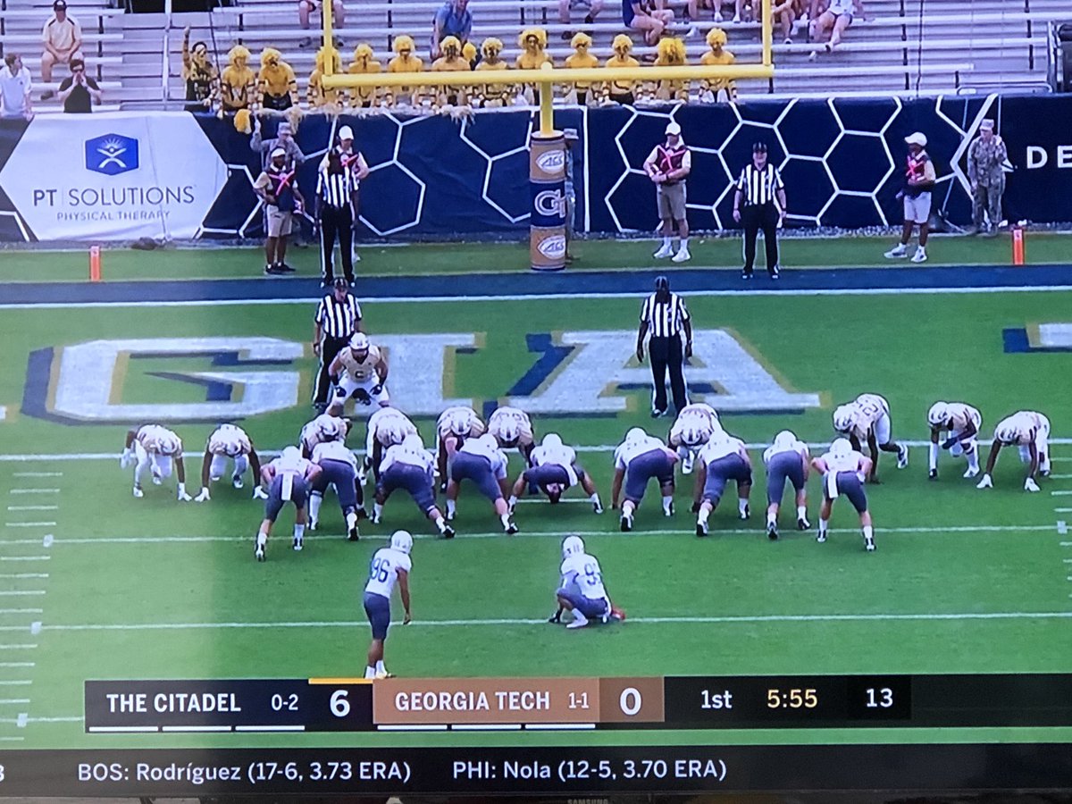 Petedavis1's tweet image. Is Paul Johnson coaching @TheCitadel? #GeorgiaTechFB