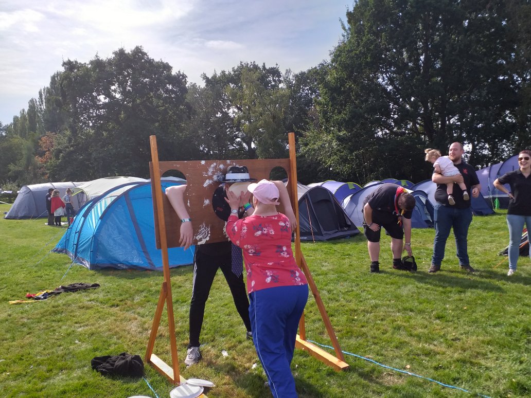 MM_Coventry's tweet photo. Gateway Camp at rough close Coventry our yearly camp. We have joined up with Birmingham hub members this year and we are having a great time. Building, decorating. Its Disco time later! https://t.co/znQpLwiEzn