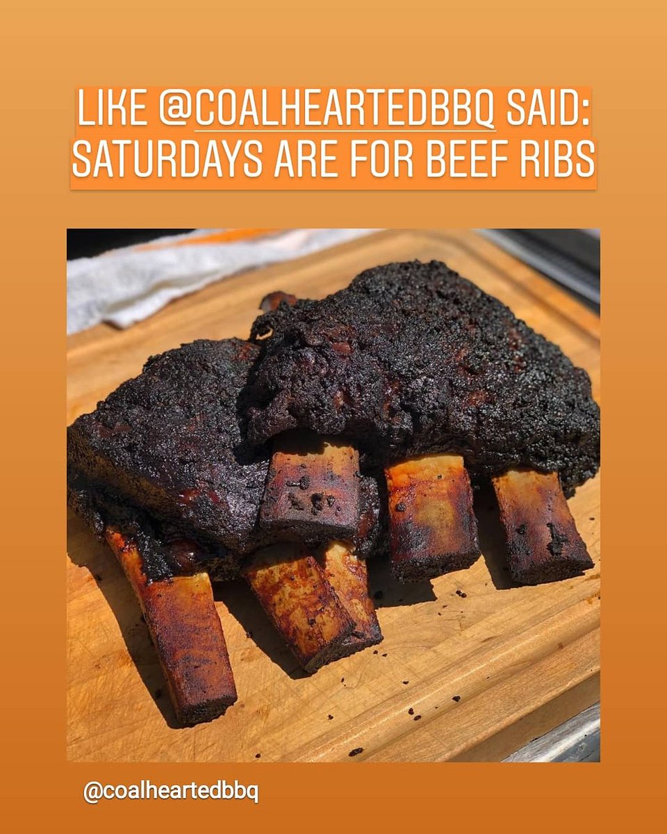RaysBBQ1's tweet photo. We agree with @coalheartedbbq: Saturdays are for beef ribs ๐ (and college football)! ๐ #raysbbqshack #beefribs
๐ท: @coalheartedbbq https://t.co/y8y4j4i09j