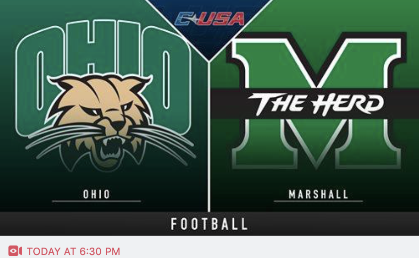NoahCoslov's tweet photo. I promise The Battle For the Bell will be intense tonight!
@OhioFootball vs. @HerdFB - 6:30 ET in Huntington, WV
Watch here: https://t.co/DcXcSm1mKt…
On the call with @INdukwe @aminajade & our @Stadium
crew
On IG, use #OHIOvsHERD to get your photos on the broadcast https://t.co/ggmrcb2OPA