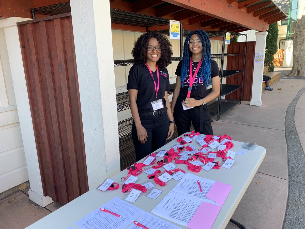 charlieisaacs's tweet photo. Volunteer check-in #WakandaByDesign #FutureTechBoss #BGCBayArea @BlackGirlsCode https://t.co/EQJZMFRfyf