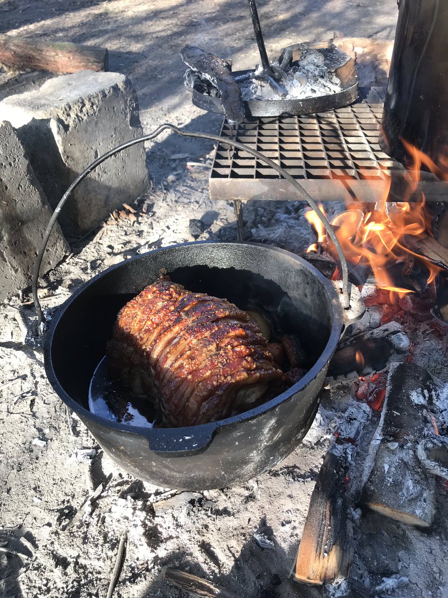 Cooked with love and care and great anticipation #dutchoven #campfire #itmustbecubcamp <a href="/andrewsbutchery/">andrews butchery</a> <a href="/1stBlunsdonCubs/">1st Blunsdon Cubs</a> <a href="/SdnNorthScouts/">Swindon North Scouts</a> @ScoutsWiltshire @UKScouting #skillsforlife
