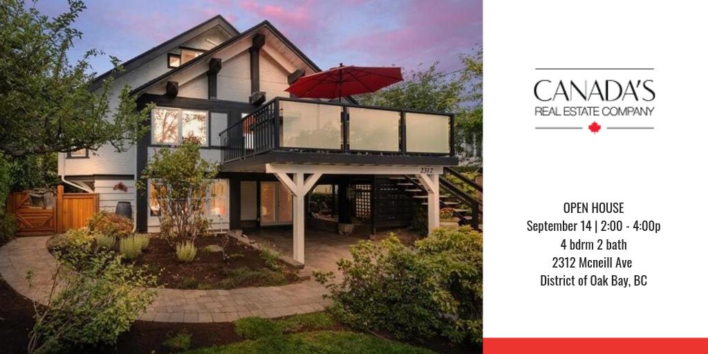 rlpvic's tweet photo. OPEN HOUSE | Sat, Sep 14 2:00 - 4:00p | 4 bdrm 2 bath
2312 Mcneill Ave, Victoria, BC
#yyjrealestate #RLPVictoria https://t.co/bNOqsdZPnx https://t.co/yQee2fiijm