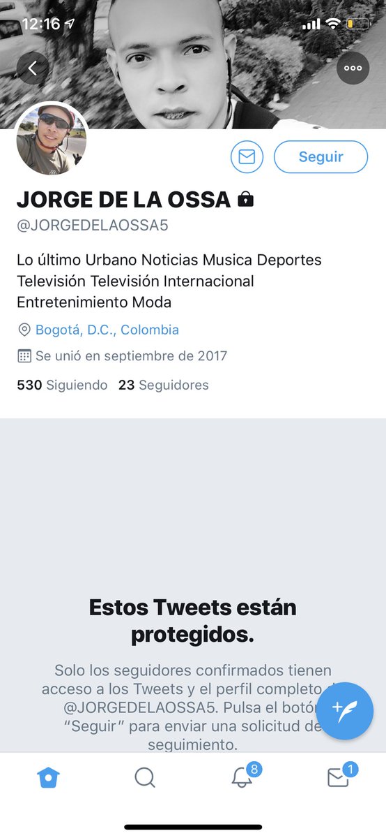 otrak_'s tweet photo. Le hicieron proteger la cuenta al muchacho de la #ipocrecia. Ojo por ahí, cualquier cosa les voy contando. 😊 https://t.co/OwV70aYeC1