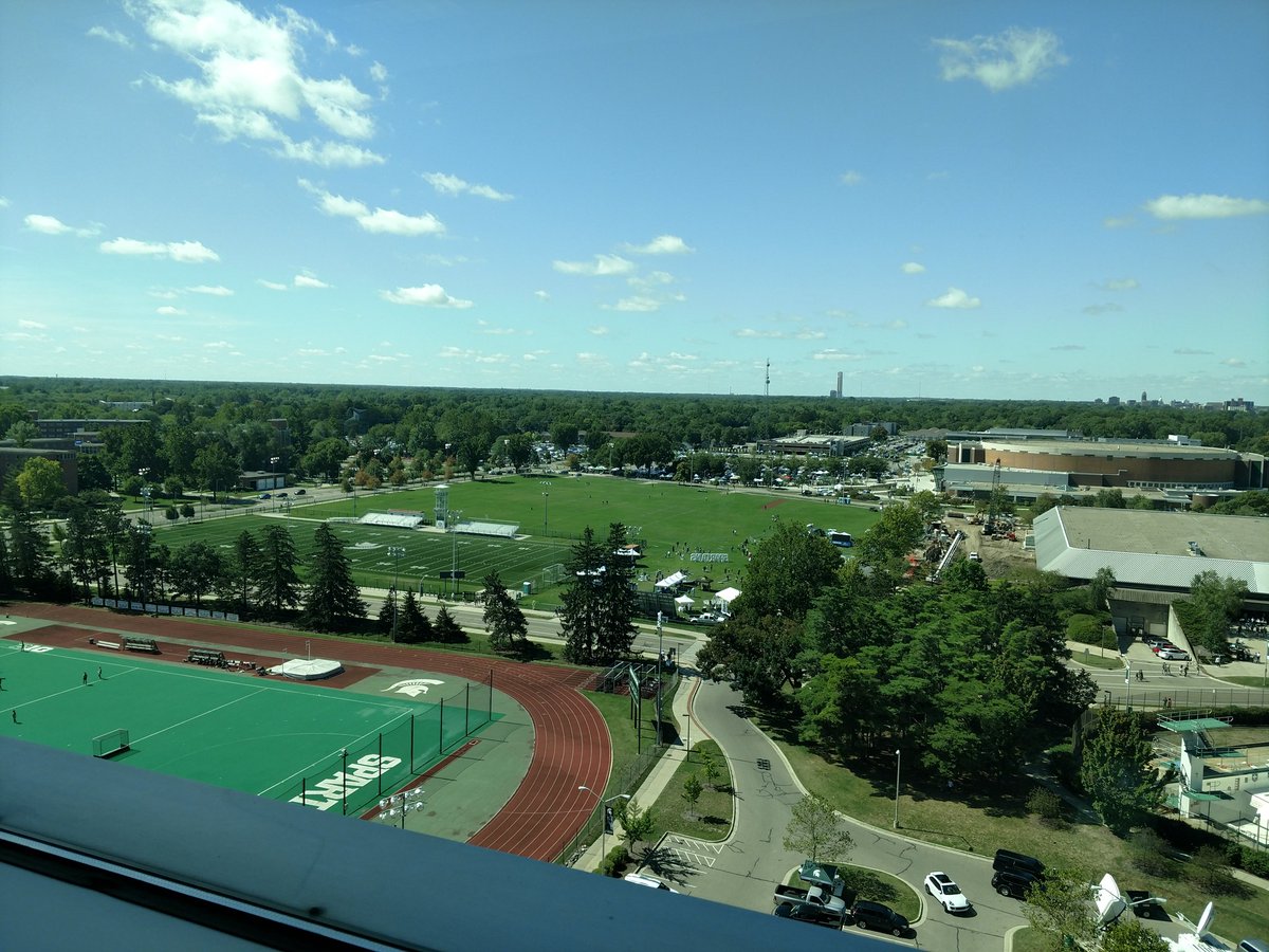 Beautiful view from the other side of the press box