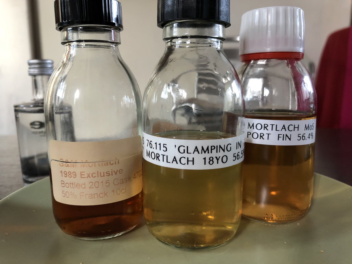LaCaveDeCobalt's tweet photo. Today’s tasting’s bonus drams.
@Mortlachwhisky
@gordon_macphail @SMWSUK #MaltsOfScotland https://t.co/WAYDwX6Yf0
