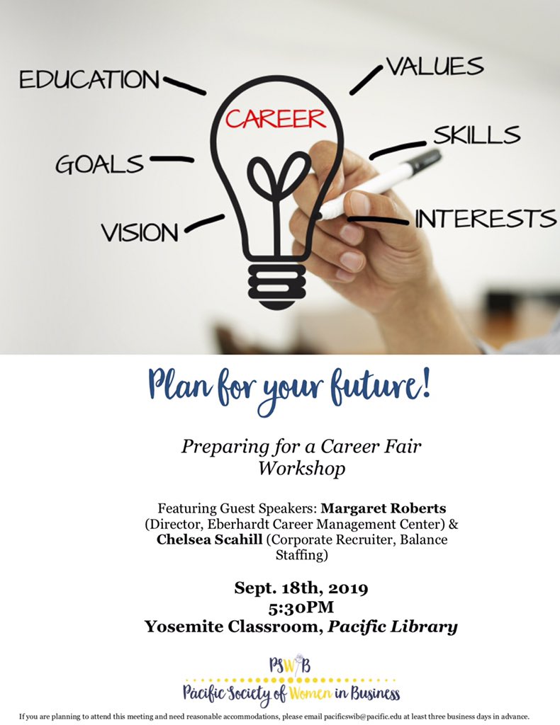 PacificSWIB's tweet image. When was the last time you had your resume reviewed? 

Are you ready for #MeetTheFirms career fair? Let us help you! #PSWIB will be hosting this awesome workshop to help you prepare!