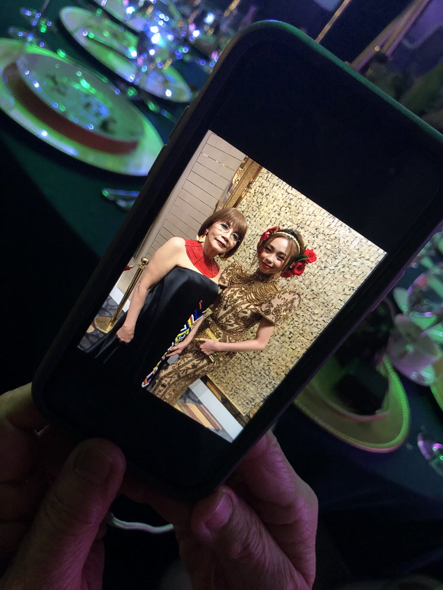 Alco_Guerrero's tweet photo. My tired Mom had time to brag about one pic! With who? Hehe thanks Ma! 🤗

#BisdakRaks
#ABSCBNBall2019 https://t.co/MQfRFanKzw