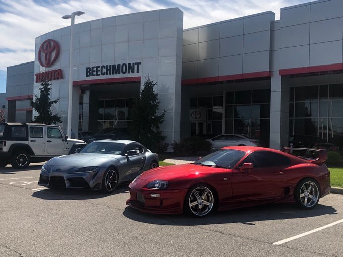 Toyota_Store's tweet photo. Never forget where you came from. *This 2020 Supra has not been claimed yet!
#TheAutomile
•
•
Any questions or want to schedule a test drive?
Contact us at Beechmont Toyota!
——————
8667 Beechmont Ave
Cincinnati, OH 45255
(513)388-3800
•
•
#Toyota #Cincinnati #Supra https://t.co/PpppLNe3AM