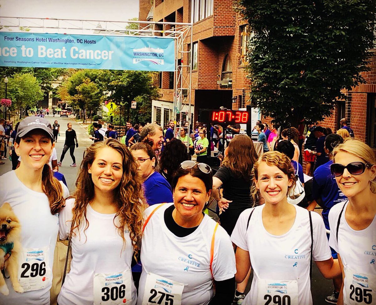 jc_finley's tweet photo. A great way to start a Saturday: the Race to Beat Cancer 5K with colleagues from @1977Creative #creativestrong #whyirun https://t.co/FmPsOqECWh