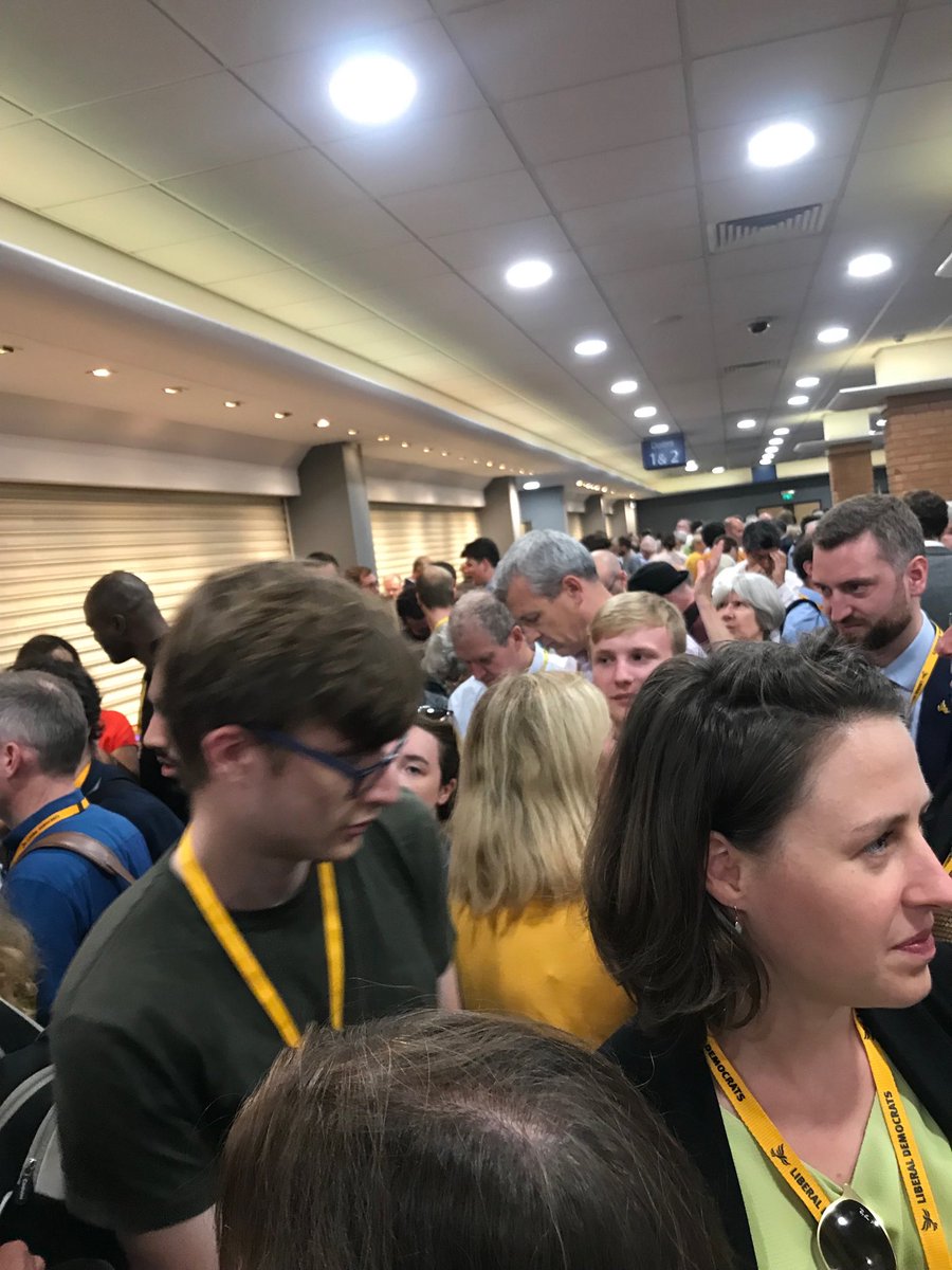 Finally got into main hall for Lib Dem Rally. Never seen so many Lib Dem’s at Conference before. Great atmosphere. With ⁦⁦⁦⁦@SandraehMoore⁩, ⁦<a href="/Annette4MDNP/">Annette Brooke</a>⁩, ⁦@J_Holliss⁩, Susan Jefferies, Cllr David Brown, Cllr Richard Burton, Martin Broad and more