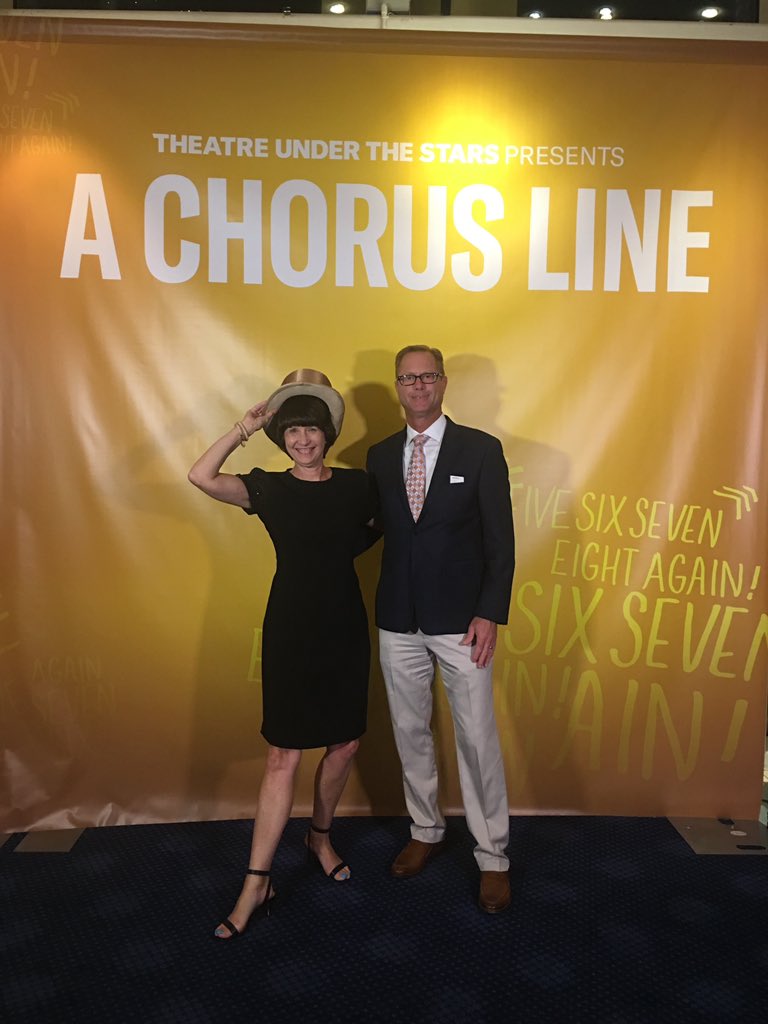 lorijowestgard's tweet photo. What an awesome show!!  Thank you @tutshouston!!   #achorusline @Cheesehead1166 https://t.co/EMfNpS4mX0