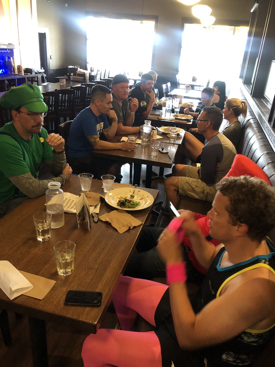 ErinStevensonSG's tweet photo. Lunch at the Cheesecake! #break #amazingracesprucegrove @PerpetualFit @sprucegrovecham https://t.co/lOMQEXHB4U