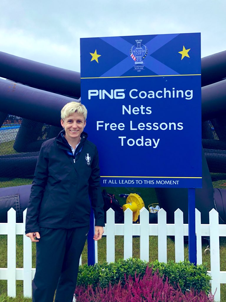 AlexMollin's tweet photo. The end to a great week coaching on the @PINGTourEurope SwingZone @2019solheimcup. An honour to be given the opportunity to represent the @ThePGA at another prestigious event. Proud to work alongside a team of great pros doing what we love #welovegolf #SolheimCup2019 #TeamEurope https://t.co/RsKMvwMmJj