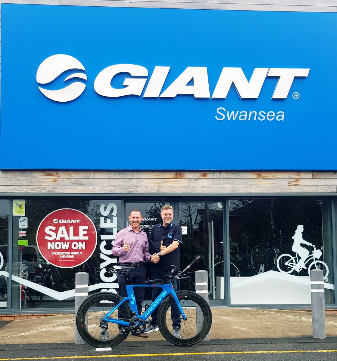 Good luck for <a href="/IRONMAN_Wales/">Ironman Wales</a> Mark! We would also like to wish all of our customers who are taking part the best of luck and go slay the dragon! #ironmanwales2019 #IronManWales #giantswansea