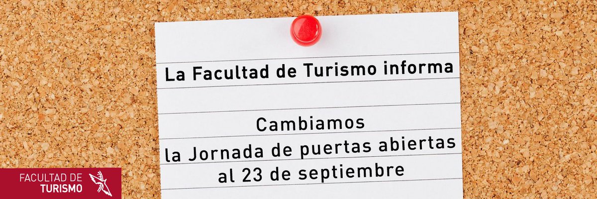 openfaculty's tweet photo. ⚠️⚠️⚠️ Debido a los hechos acontecidos y para que aquellos estudiantes que realizan la #selectividad el 18 de septiembre no pierdan la oportunidad de venir a vernos: CAMBIAMOS LA JORNADA DE PUERTAS ABIERTAS AL 23 SEPTIEMBRE #TheOpenFaculty https://t.co/fG1QvhEFsR