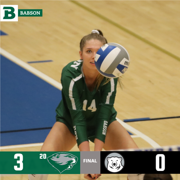 BabsonAthletics's tweet image. No. 20 @BabsonVB hit .297 as a team and got a career-high 21 digs from Maddie Malee in its 3-0 win over @GoUBears on Saturday. The Beavers are now 6-0 and face @RITathletics at 2:30pm. #GoBabo #d3vb