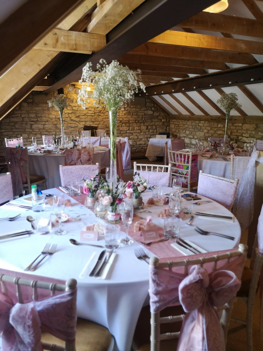 SweetBitzLtd's tweet photo. Dusky pink themed wedding setup a the Duke of Wellington in stanwick. https://t.co/a4n1FH77Kw
