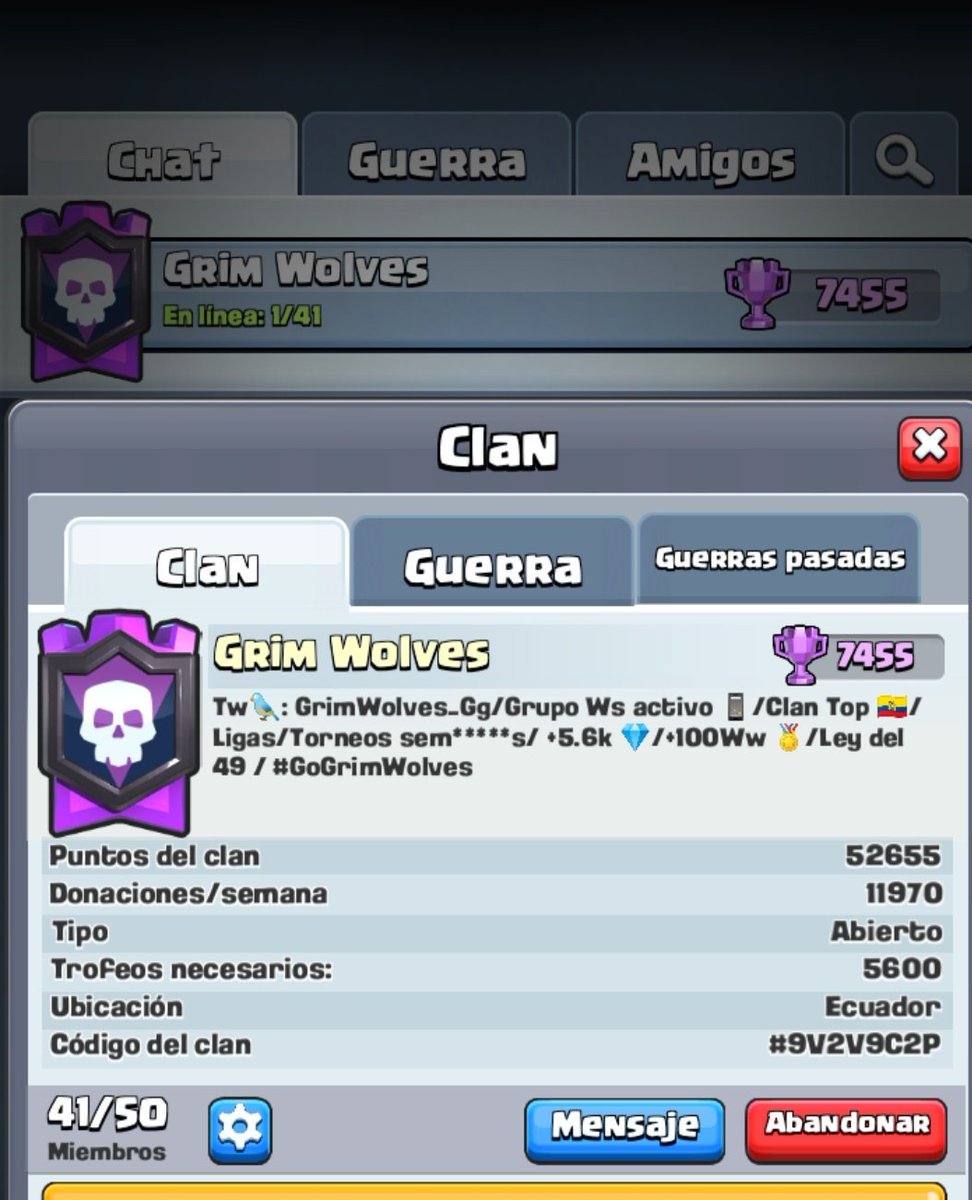 Buscamos jugadores para casa #GrimWolves
100% activos y con ganas de superar sus récords, y mejorar el equipo de casa #Grimwolves 
Jugadores competitivos y mejores en ladder, contamos con 10 vacantes.

#GoGrimWolves