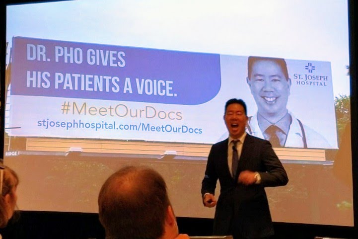LADAOrg's tweet photo. At lunch at #CSROSSAC, @kevinmd spoke passionately about changing patient lives near and far, as well as informing the national health care debate through doctor-patient collaboration by the use of social media. Amazing talk. @CSROAdvocacy #LADAinc https://t.co/GtwkcU9cwe