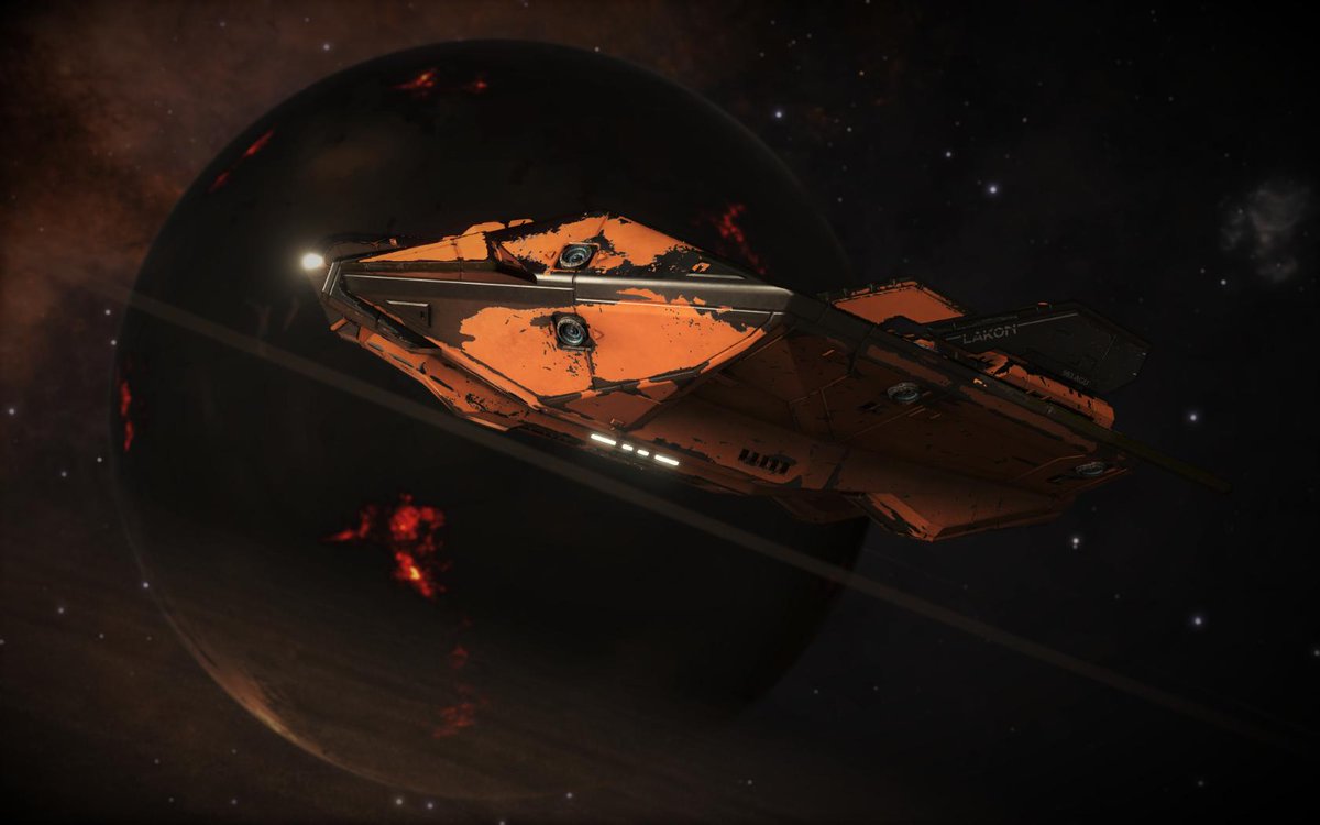 PrimetimeCasual's tweet photo. #DestinationSol 048: A metal planet, burned by a nearby Neutron star with the rings just cooled down ash from the surface.
#EliteDangerous #DistantWorlds2 #EDPostcards https://t.co/gX1e9ui1U4