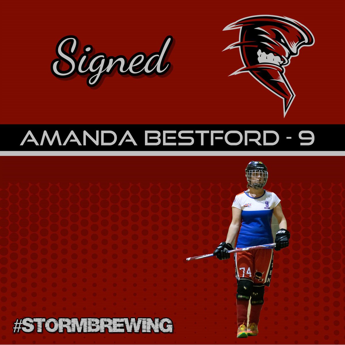 🚨 SIGNING NEWS 🚨

The Twisters BHC are delighted to announce the signing of Amanda Bestford for the 2019/2020 season.

Amanda will wear the number 9 jersey this season.

Welcome to the Twisters Amanda, BRING THE STORM! 🌪

#StormBrewing #TwistersBHC