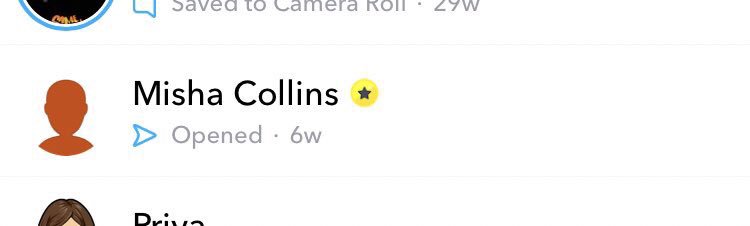 He opened my Snapchat finally 