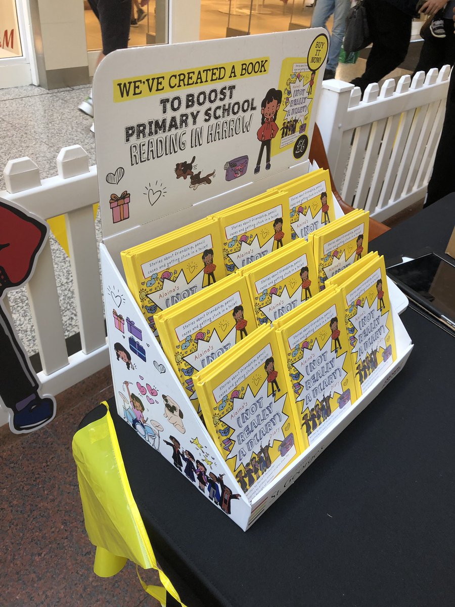 GREAT #BookSigning at <a href="/StGeorgesHarrow/">St Georges Shopping</a> in #Harrow many copies of Alaina’s (#NotReallyADiary) Diary sold with 70% donated to children’s #literacy #charity <a href="/beanstalkreads/">Coram Beanstalk</a> HUGE thanks to #actress <a href="/charmainejbr/">Charmaine Brocklebank</a> &amp; #actor <a href="/sebrasmussen/">Sebastian Rasmussen</a> for your help! #ChildrensBooks #bookboost #IARTG