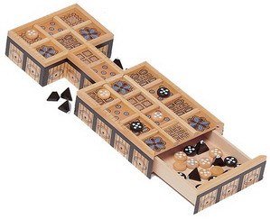 Ur of Antiquity was played over 4,500 years ago in the Sumerian city of Ur, the biblical Ur of the Chaldess. The game was discovered in the 1920’s by the British archeologist Sir Leonard Wooley. 

Get yours today at woodexpressions.com!