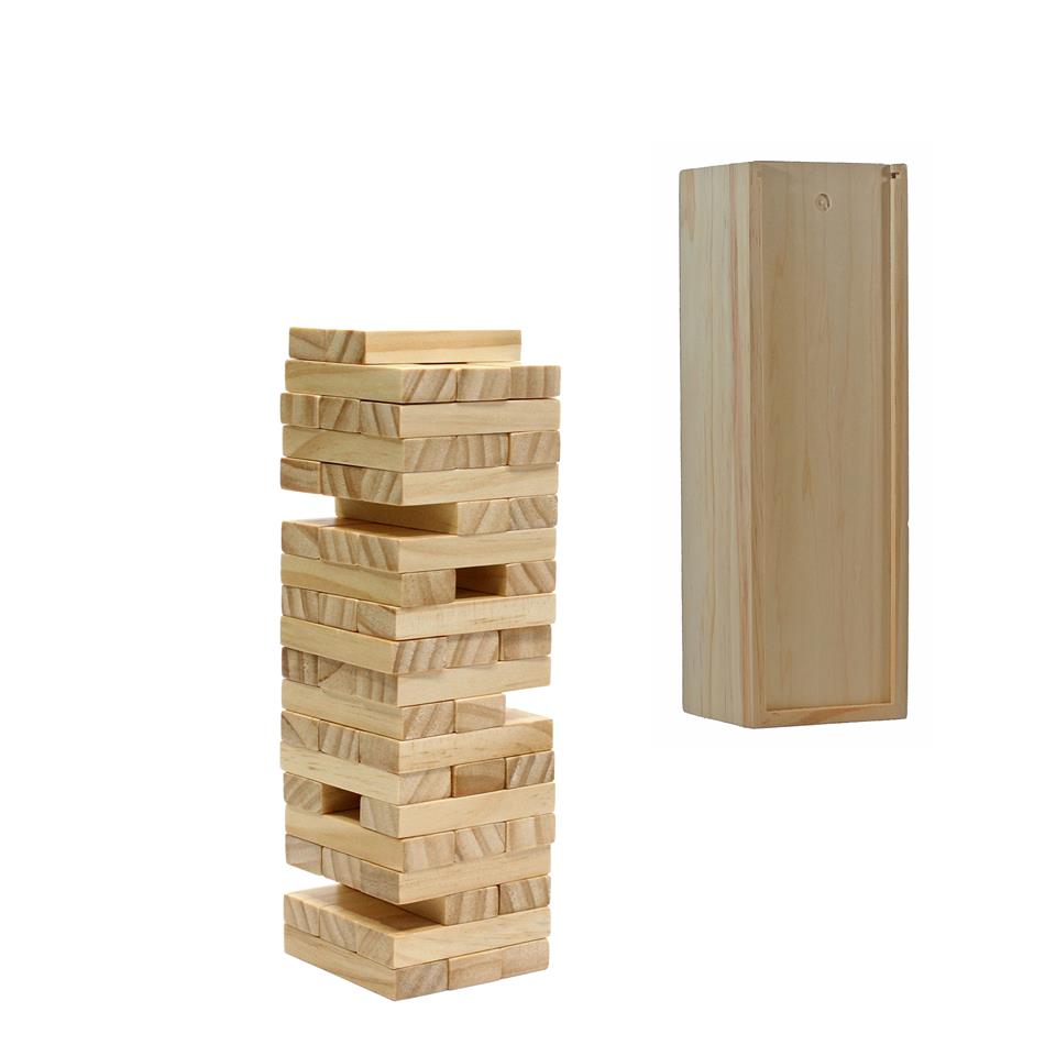 Put your steady hand and balancing skills to the test by carefully removing wooden blocks from the Wood Block Stacking Tower that Tumbles Down When you Play. 

Get yours today at woodexpressions.com!
