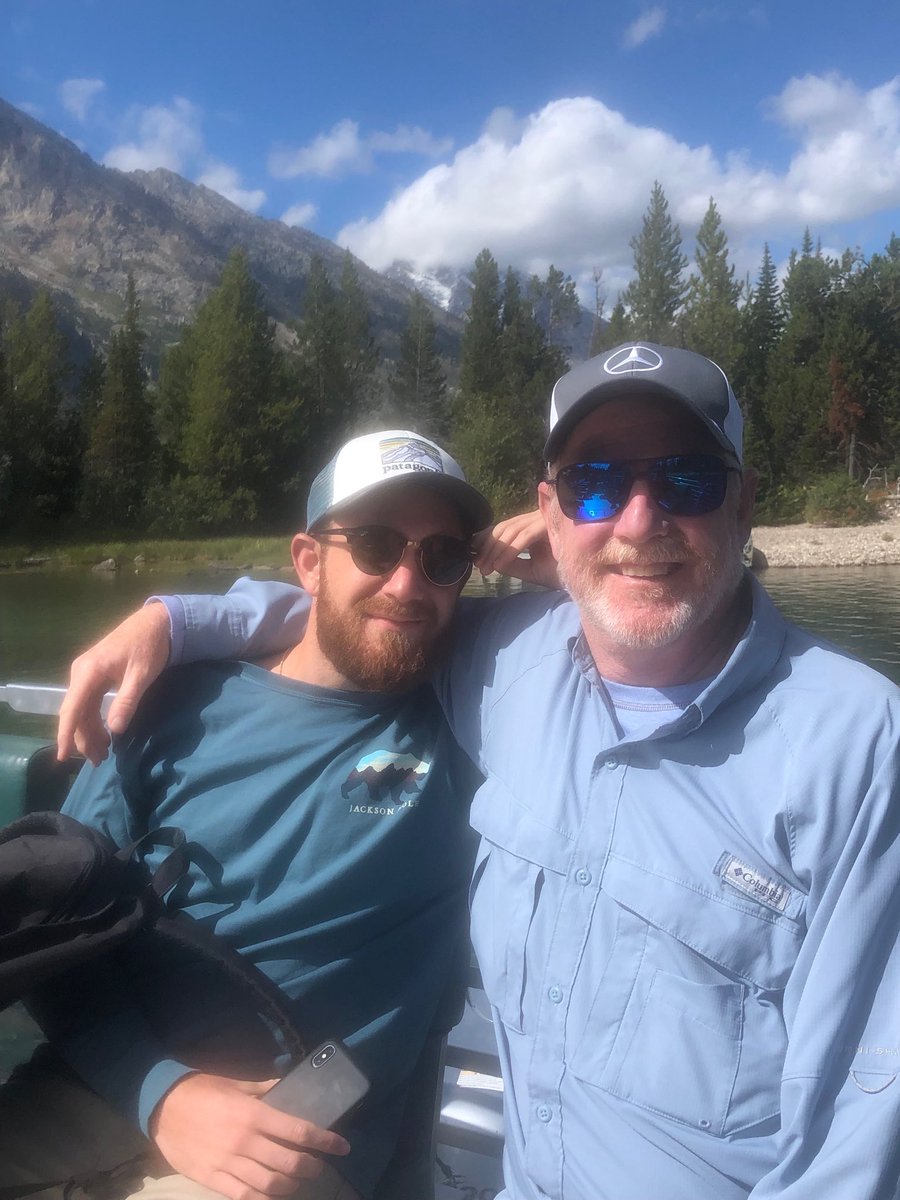 Buzz and the Old Man in the Grand Tetons