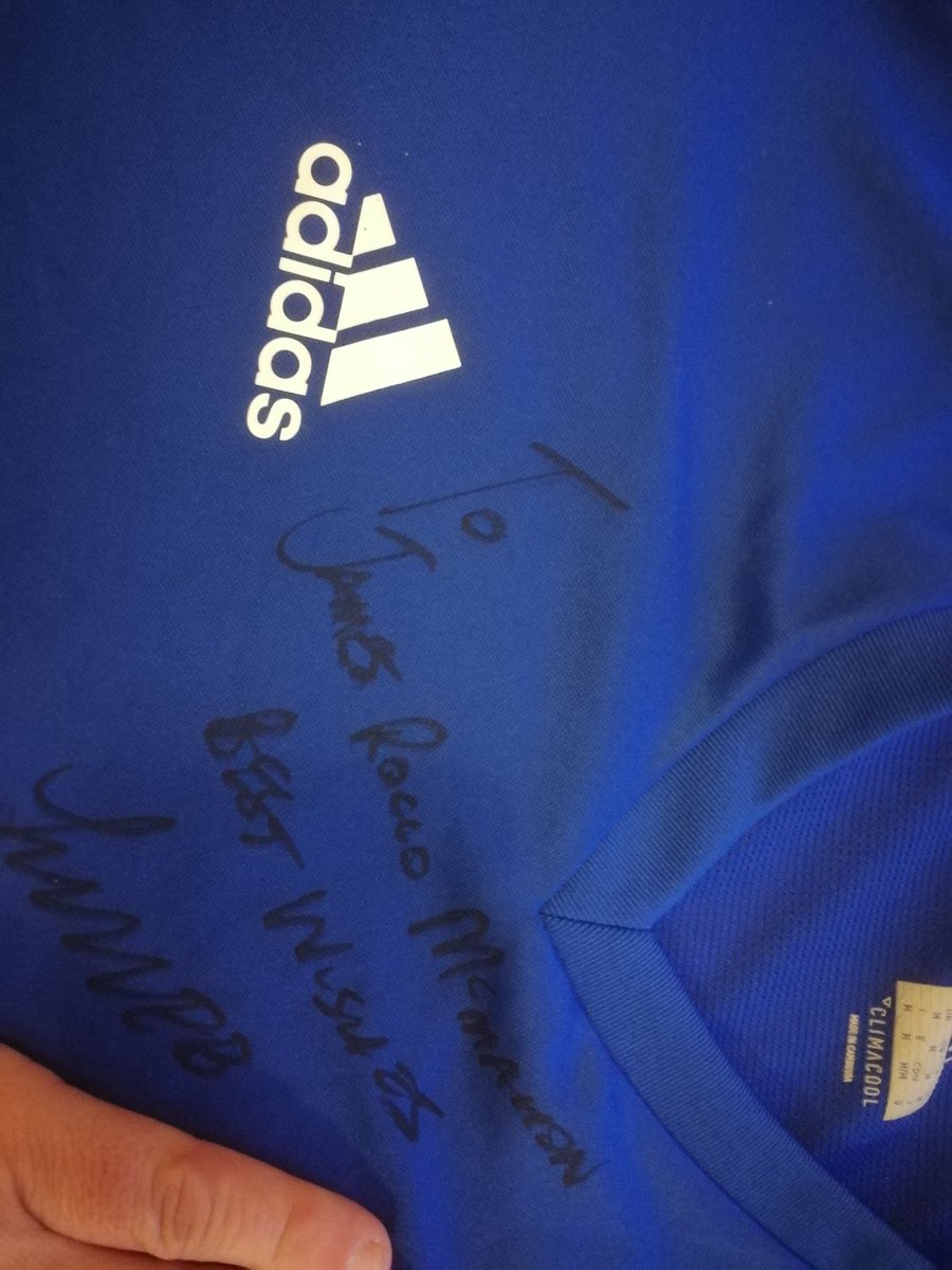 Crssolutions1's tweet photo. Had a great time watching @NorwichCityFC and @kennymclean66 who was kind enough to sign a top for my son. A special mention to del for getting it done. #thanks #madeaweeboysday #Norwich https://t.co/zuulQkHswl