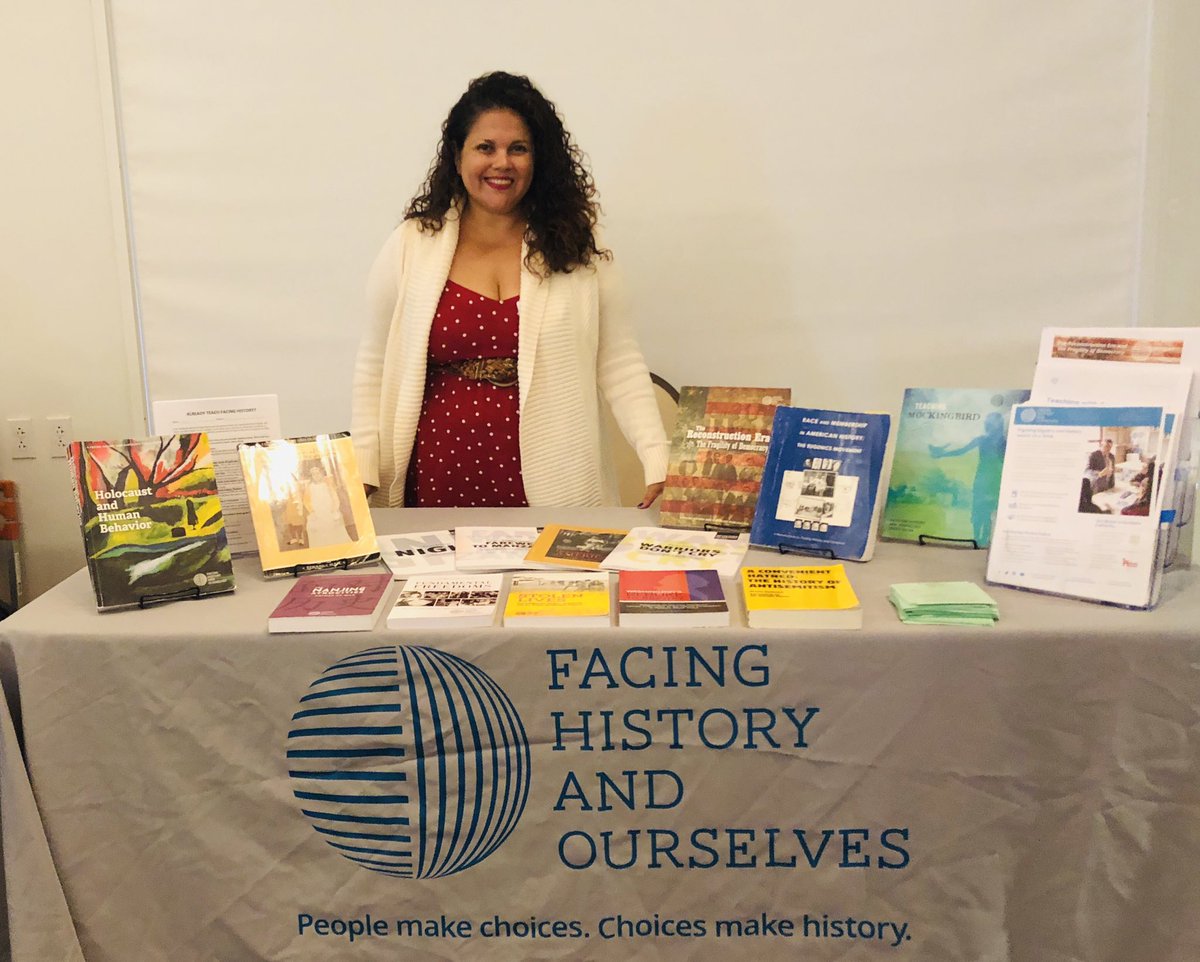 Spreading the @FacingHistoryLA @facinghistory word at the #ConstitutionDay conference. #SocialJusticeEducation