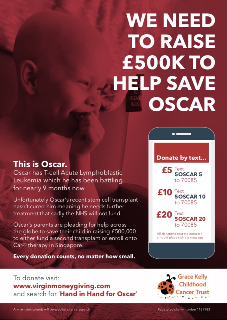 OliviaSaxelby's tweet photo. Please help us! Oscar needs you all, if you cannot help donate please just please share like never before 💓
@WorcsWarriors @BBLWolves @SWorcsPoliceIOM @birmingham_live @BCFC @ManUtd @EnglandRugby @M6tollRoad @LeTour @F1 @ITV @VirginRadioUK https://t.co/Q7dVPQhUMK