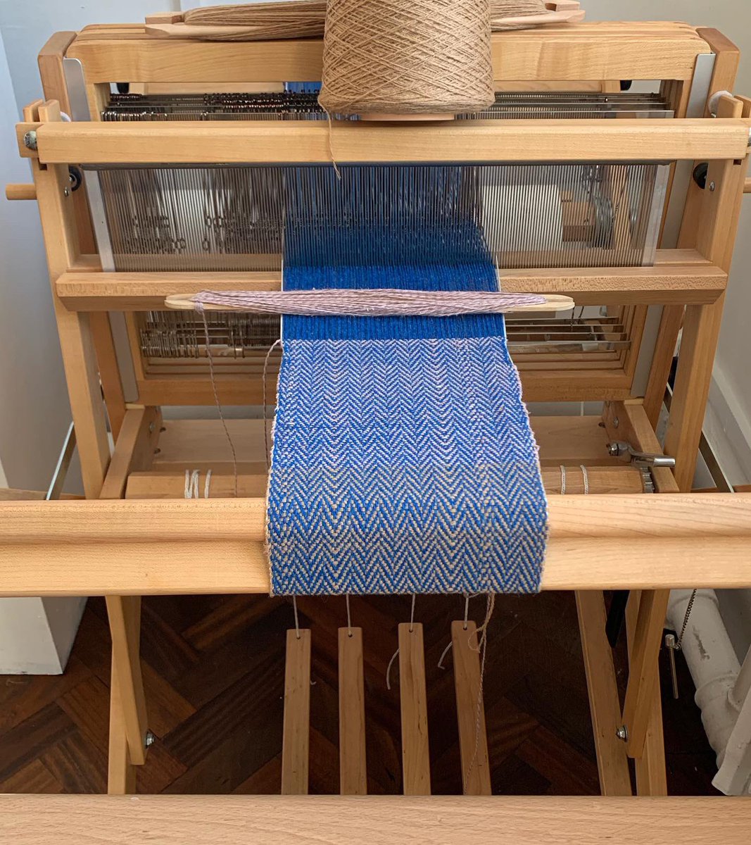 DrawingProjects's tweet photo. #WEFT2019  by #TrowbridgeMuseum was busy with weaving demonstrations by the contemporary weavers invited to respond to the collection of @TrowMuseum for #HeritageOpenDay and #ExploreArtTrowbridge #textilestown #weavingheritage #HOD2019 #MaryQuant #MayumiKaneko #drawingwiththread https://t.co/P58Qr29Apz