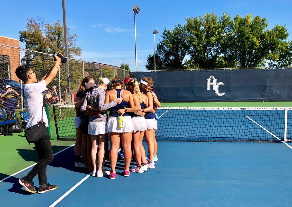 AugieTennis's tweet photo. After winning their 18th straight CCIW duel this morning, the 2-0 Vikings will take on Wartburg College shortly after 3 p.m. at the Carver courts. #AugieTennisFam https://t.co/z9CyMXftqb