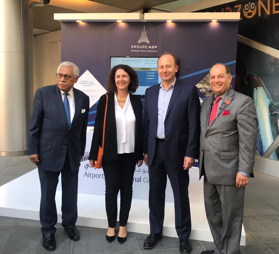 GroupeADP's tweet photo. Une semaine pr découvrir la #France, sa culture & son savoir-faire, durant la #FrenchWeekJO initiée par @Cafraj_jo ac le soutien de @GroupeADP! Inauguration en présence de @vero_diplo, A.Biltaji @Cafraj_jo & I.Kattan et N. Duthilleul COO @QAIAirport
#الأسبوع_الفرنسي #الأردن https://t.co/ZQgTHFu1oF