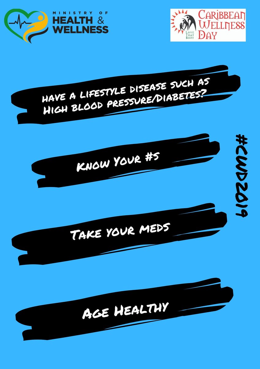 themohwgovjm's tweet photo. 1 in 3 Jamaicans have hypertension.
1 in 8 have diabetes.
1 in 2 are overweight or obese, a known NCDs risk factor.
@christufton #CWD2019 #AgeHealthy #BeatNCDs https://t.co/INTRr6y0lS