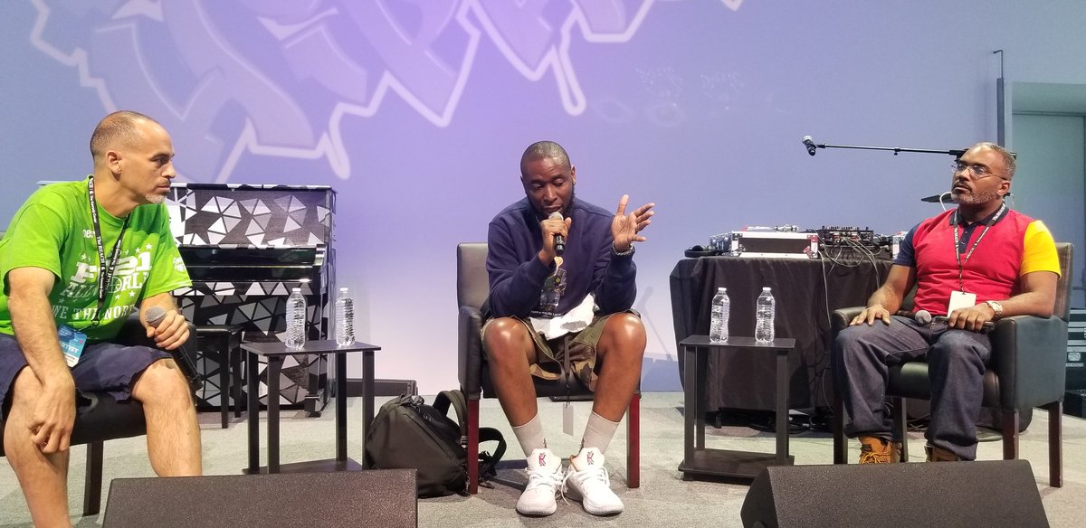 Bobbito, 9th Wonder and Large Professor! #bobbito #9thwonder #largeprofessor #rocksteadycrew #littlebrother #mainsource #hiphopproducers #panel #hiphopblockparty #thereach #kennedycenter #washingtondc