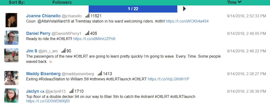 TrendifyLive's tweet photo. Congrats to the Trend Makers right now: #OttLRT #Ottawa #confederationline via #TrendifyLive followed by @JimWatsonOttawa
@AllanHubley_23
@JimWatsonOttawa
@jchianello
@BigJoeGrandJos
@objpublisher
@amkfoote
@OTrainFans613
@TimTierney
@Yasir_Naqvi
@bbritneff https://t.co/sAhNuv7XnX