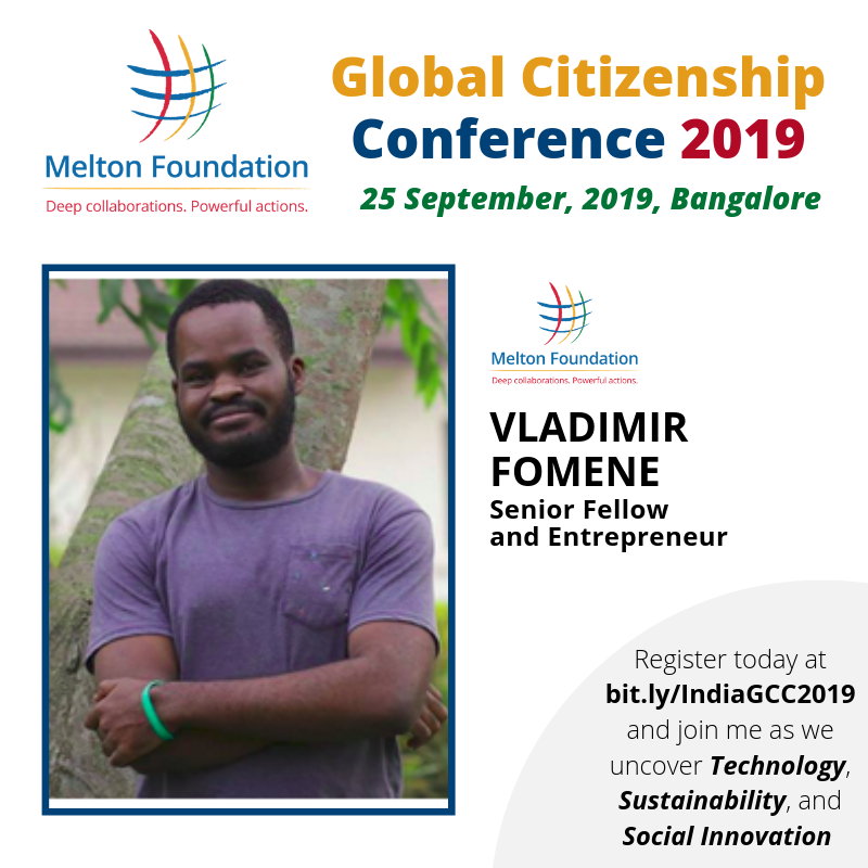 MFGlobalCitizen's tweet photo. We are proud to present our very own #VladimirFomene - #MeltonFellow and #entrepreneur. Join him at the #SpringboardSessions this #IndiaGCC2019!
Register at: https://t.co/RTX873MoBA
#GlobalCitizenship #Sustainability #SocialInnovation #September #Bangalore #India https://t.co/LcSnwfulIM