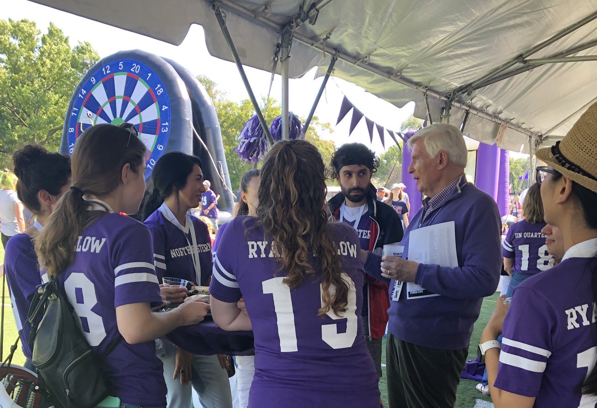 IINanoNU's tweet photo. Ryan Fellows tailgating today with program benefactor Patrick G. Ryan. #nanotechnology #GoCats! https://t.co/QVDQmoeklZ