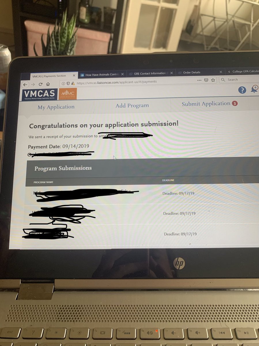 This represents one whole year of sweat and tears. Let’s hope my little girl gets into vet school because otherwise, we will have another year of blood, sweat and tears. I can’t believe how excruciating the vet school application process is.