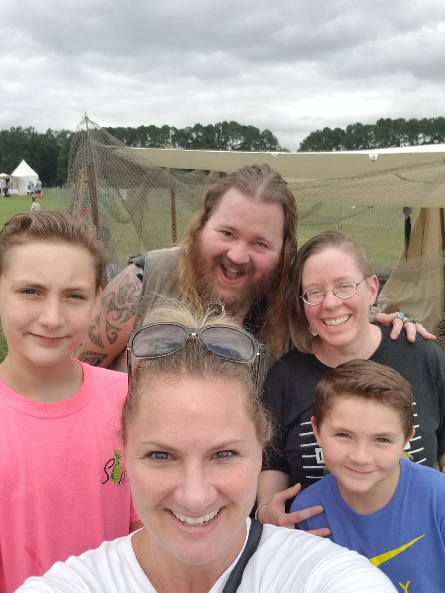 HeilmanAudrey's tweet photo. Proud to be a colleague of this swashbuckler! Great time with coworkers at Raleigh Pirate Fest! #KHSAllIn with pirates!! @Respect_da_Art  @katstaley https://t.co/Opxtml1fZZ