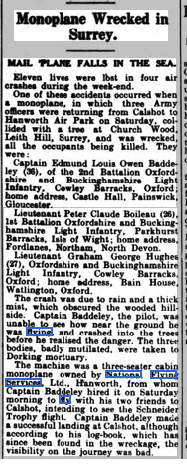 HistoryHph's tweet photo. Today 1931: 3 army officers were killed when their Monoplane crashed when returning to @HanworthPkHouse  RIP @kt4ut @KenZeroHarm @thisdayaviation @AvHistorian @AviationHistMag @RAFMUSEUM @GbhvfRon https://t.co/bZXpNeAajI