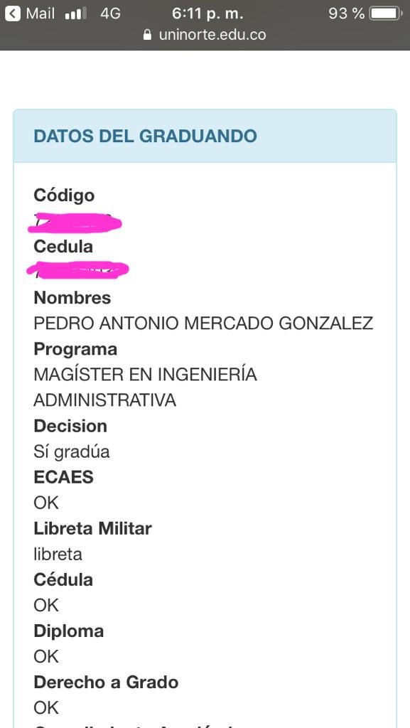 ingpamg's tweet photo. #SoyEgresadoUninorte #SiGradua @egresadoUNorte https://t.co/bmvAe3E7Xx