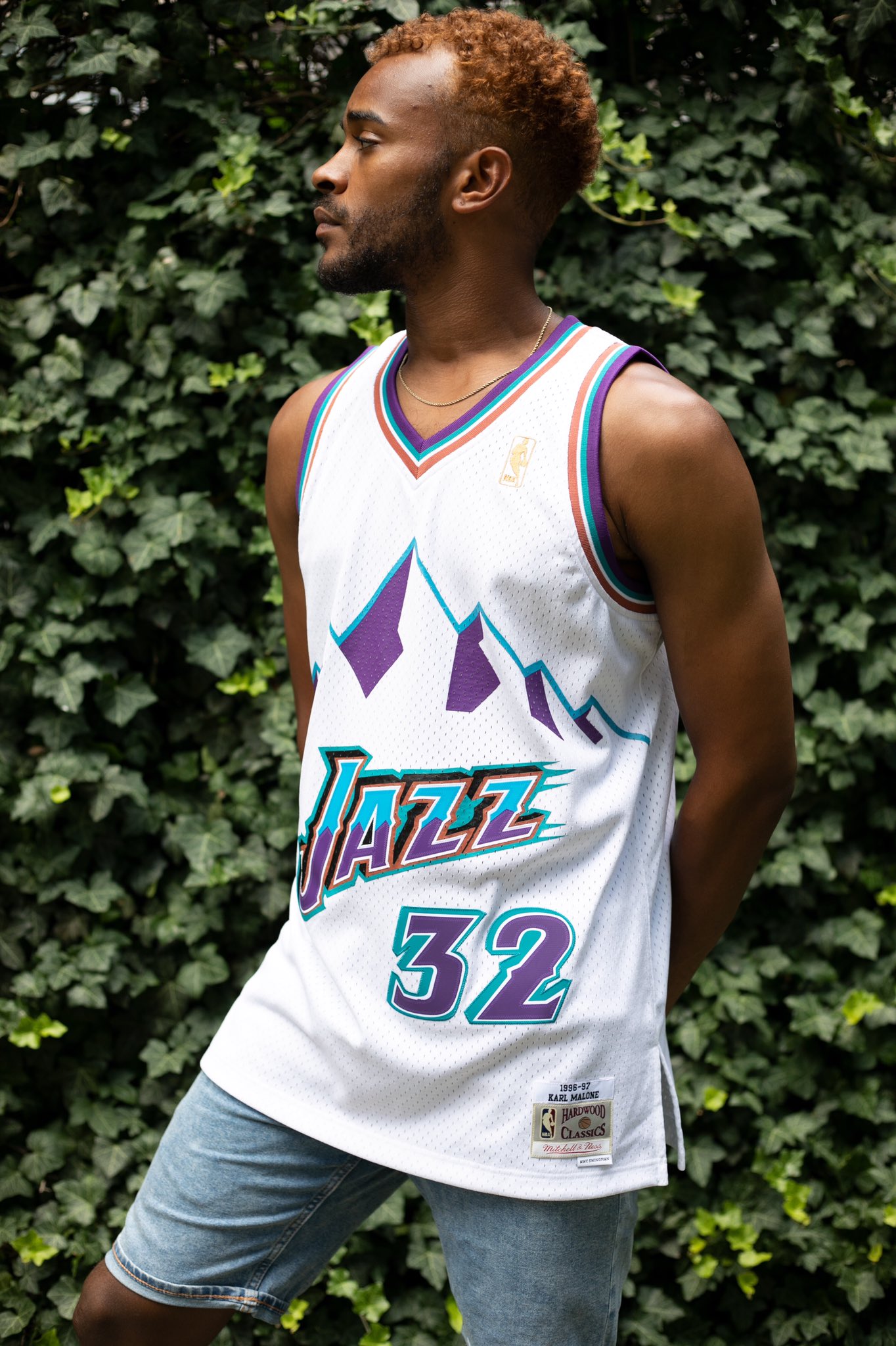 Karl Malone Utah Jazz Mitchell & Ness 1996-97 Hardwood Classics NBA 75th  Anniversary Diamond Swingman Jersey - Purple