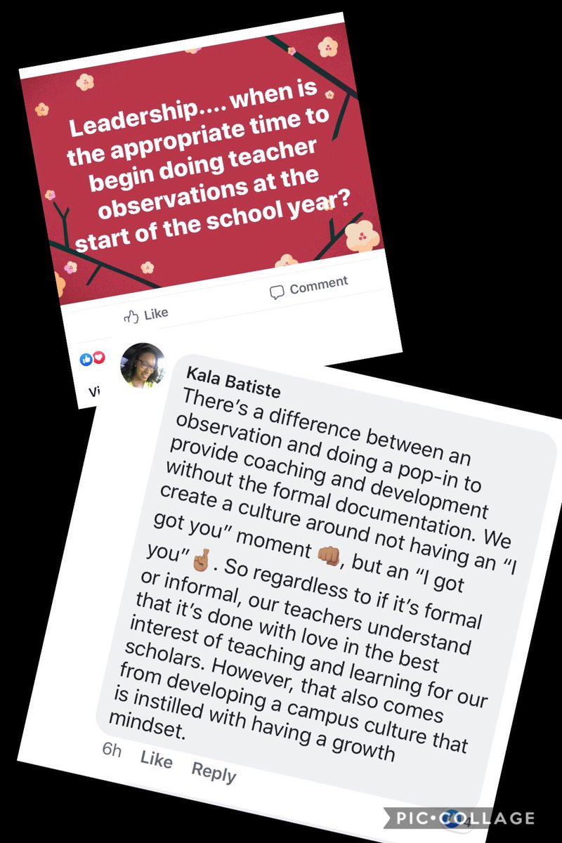 EVA_KBailey's tweet photo. I scrolled upon a response from one of my dynamic Tier 2 leaders on a FB post and I must say it made me proud. I hired her out of the classroom 2 years ago and my God when I tell you she has grown! #moldingfutureleaders #nextlevel #imtoughonthem @BatisteKala 👏🏽👏🏽 https://t.co/FtgoMyR4nT