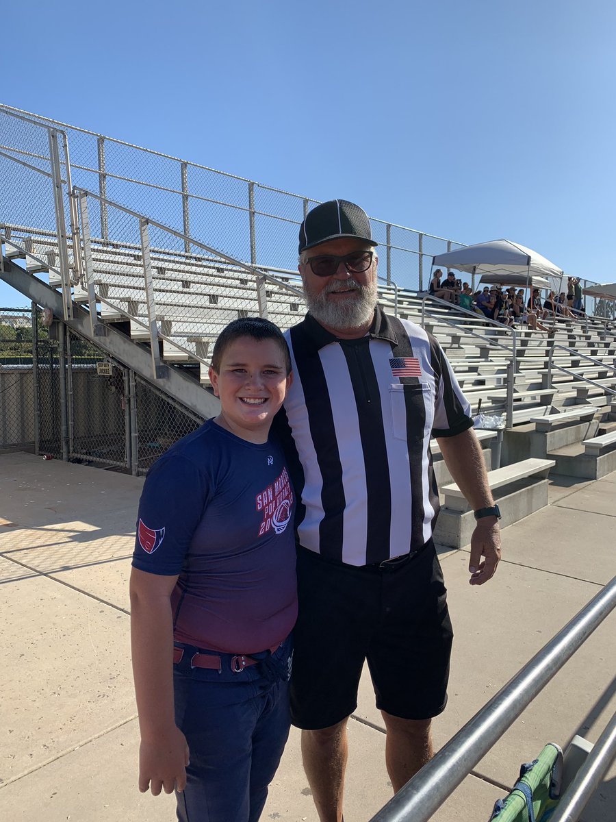 MOMOF3MEYERBOYS's tweet photo. Grandpaβs your ref, you play against your friends and you Get the Win!! Makes for a Great Saturday!! So proud of you Cooper you did your Job and got better every play!! πππ #meyer50 #wearesmpw https://t.co/SXTYFiB8yI